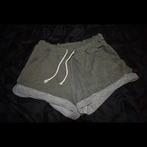 comfy olive shorts